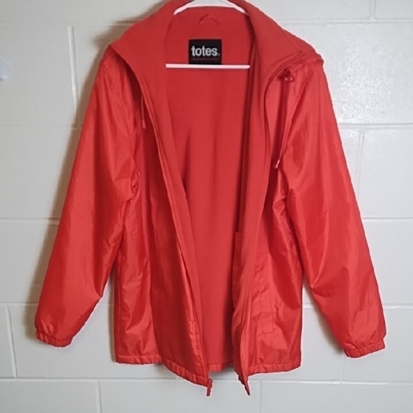 Totes Orange Utility Jacket with Zip off Hood Elastic Cuffs Fleece Lined Pockets - Picture 12 of 13